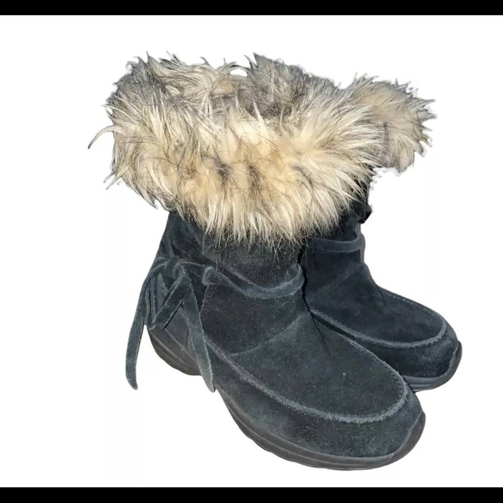 Sorel Nothern Lite Tall Womens Black Suede Insulated Winter Boots Size 7.5